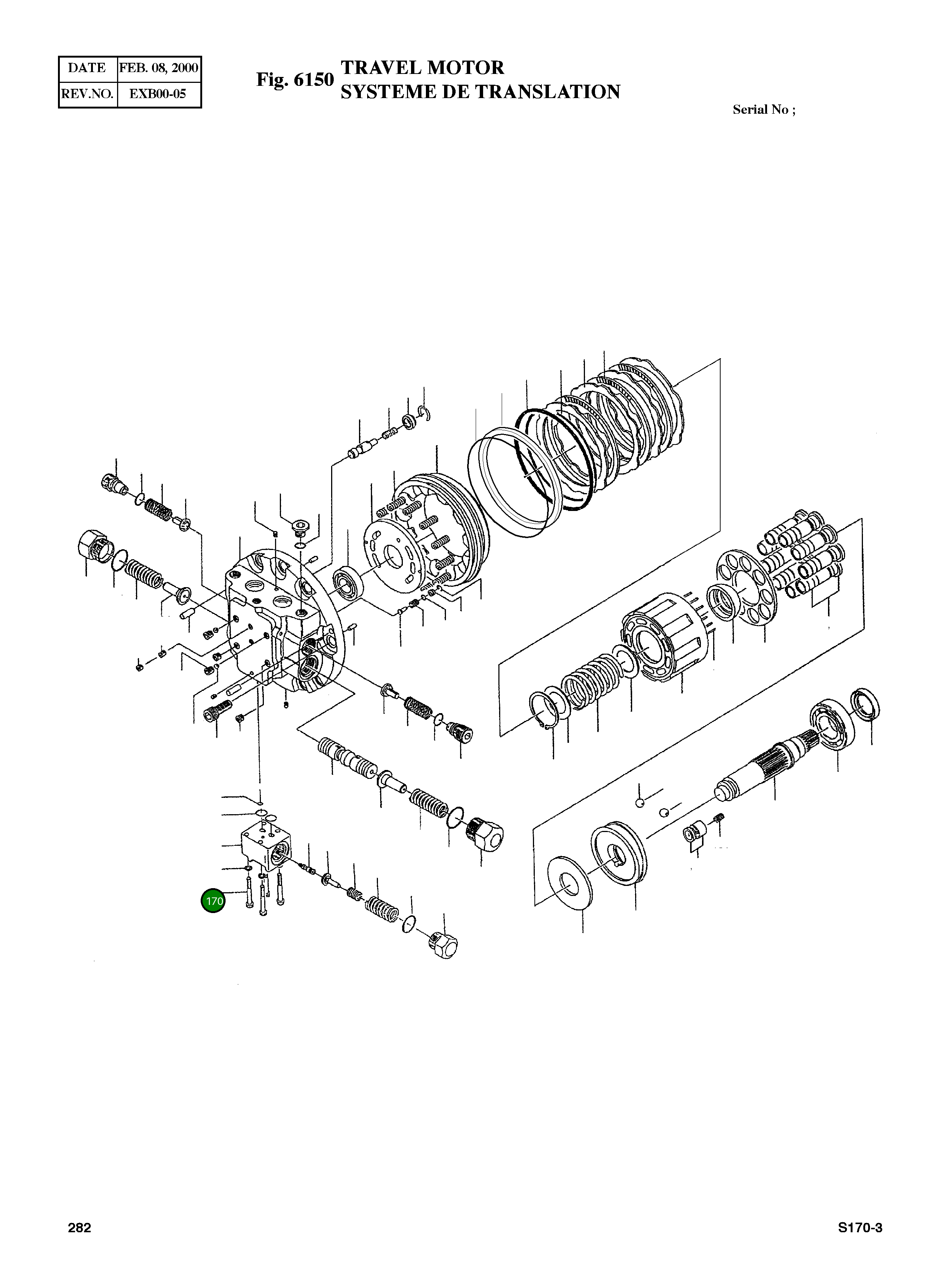 Болт M8X60 S2209871 Komatsu