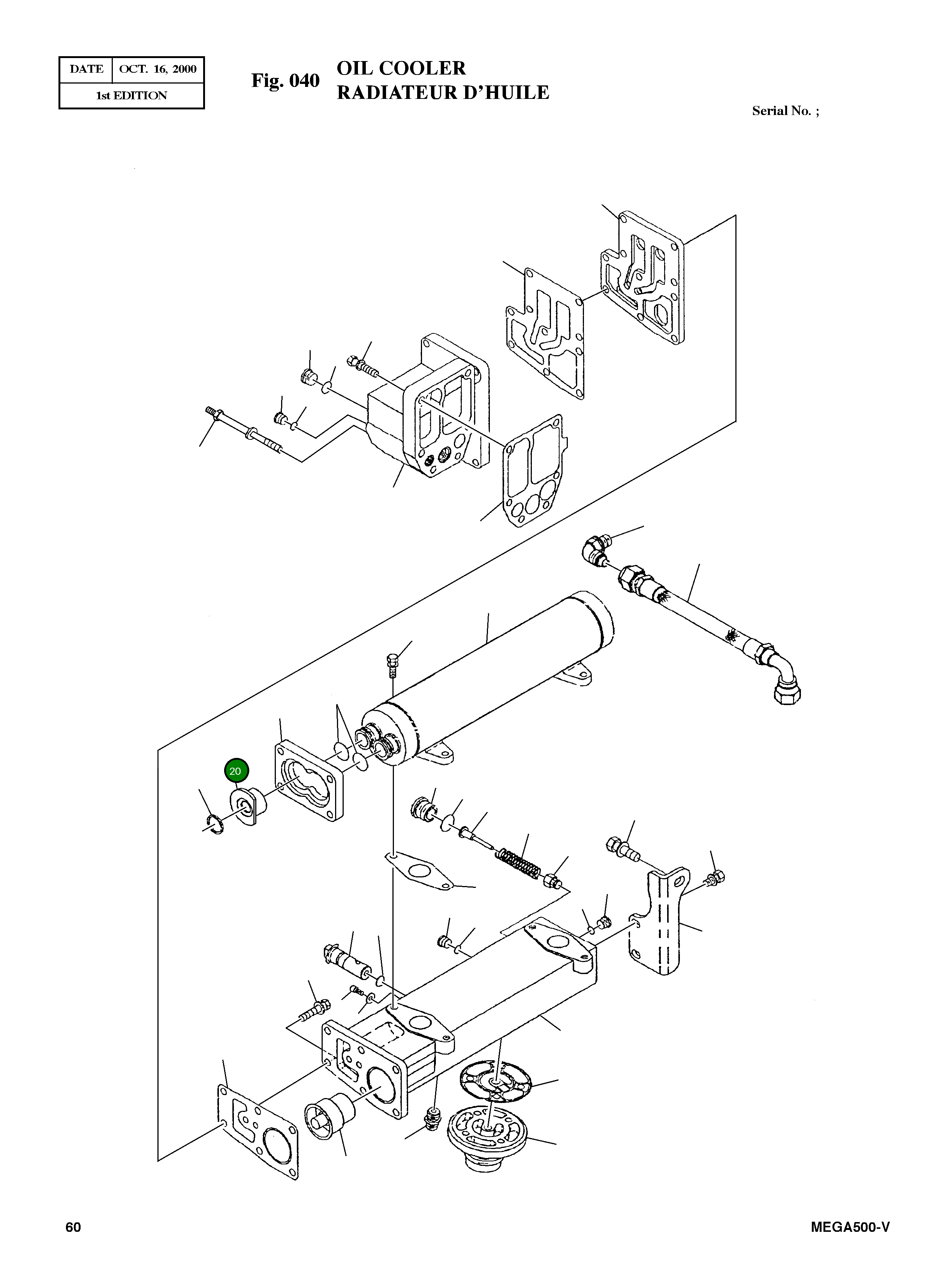 Адаптер 3069680 Komatsu