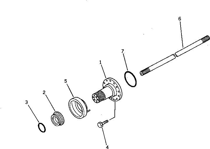 Вал 20B-22-32910 Komatsu