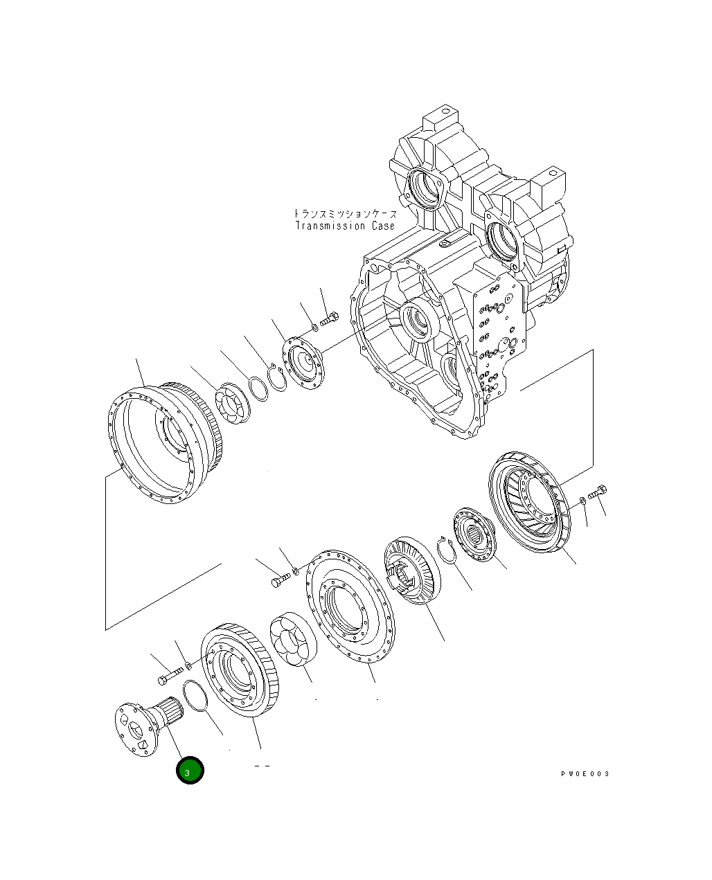 Вал 711-50-52520 Komatsu