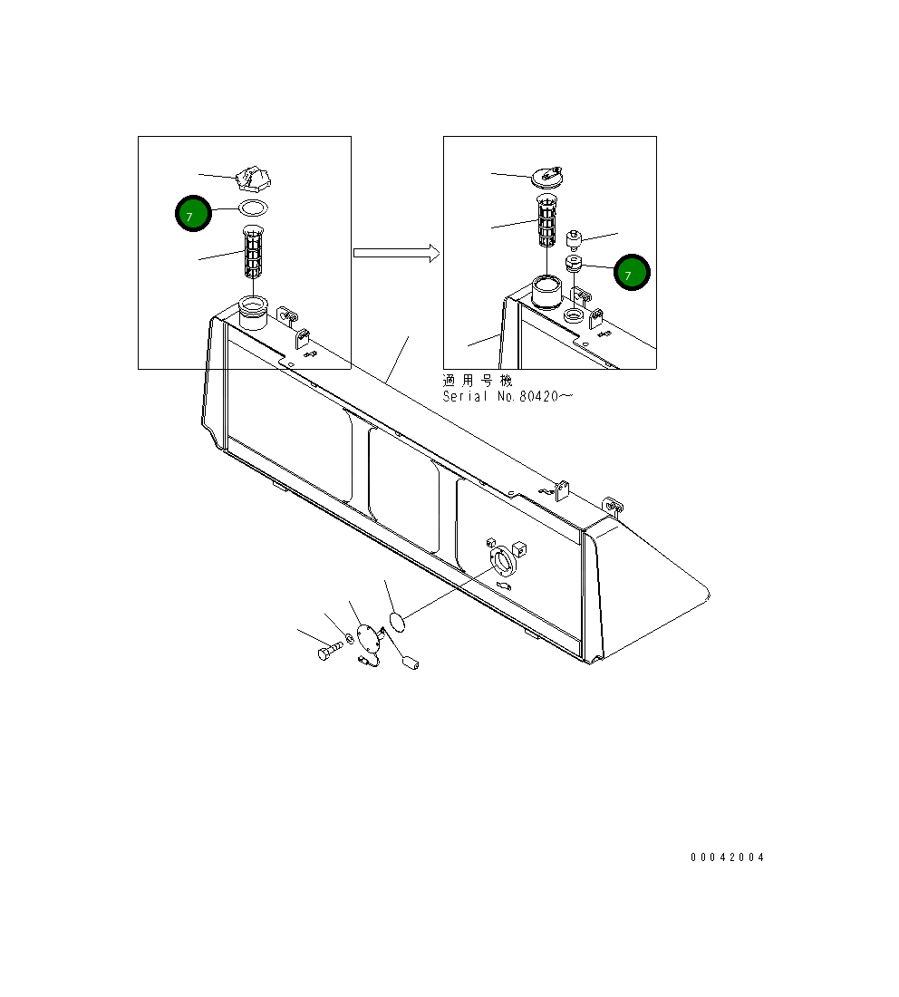 Адаптер 17A-04-42150 Komatsu