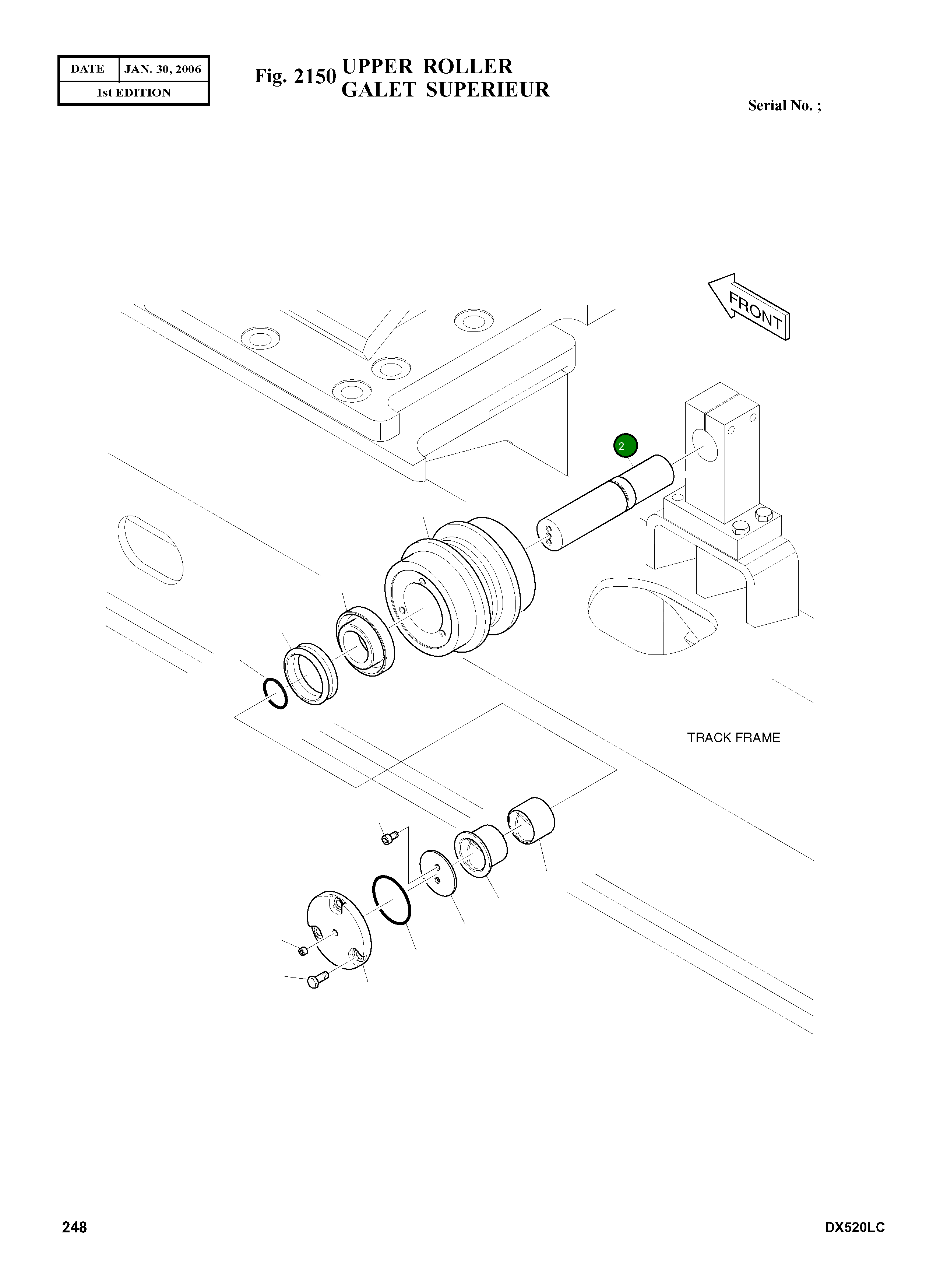 Вал K1000919 Komatsu