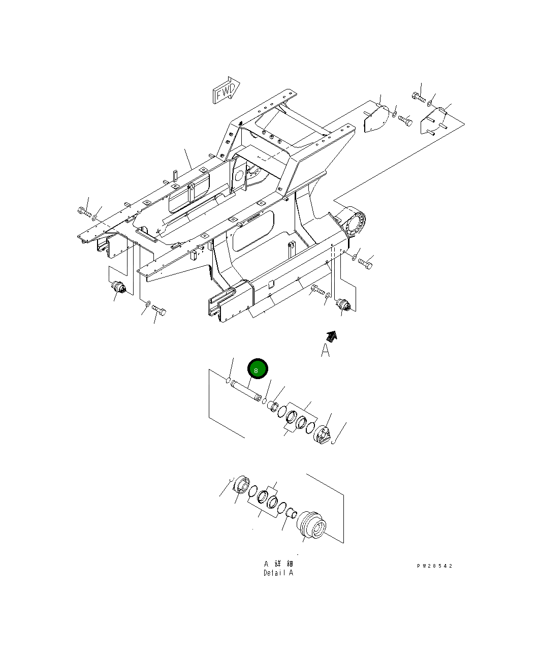 Вал 20T-30-32330 Komatsu