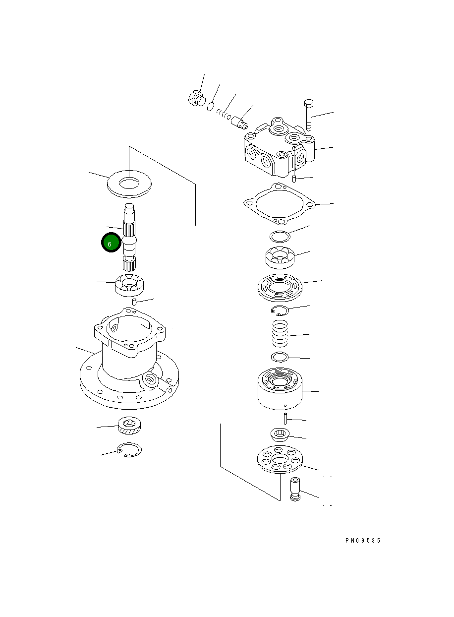 Вал 708-7S-12111 Komatsu