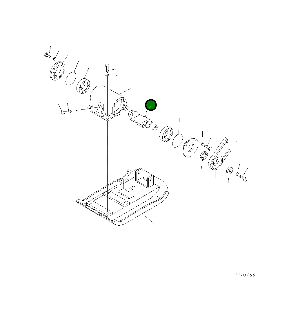 Вал 26993-11-820 Komatsu