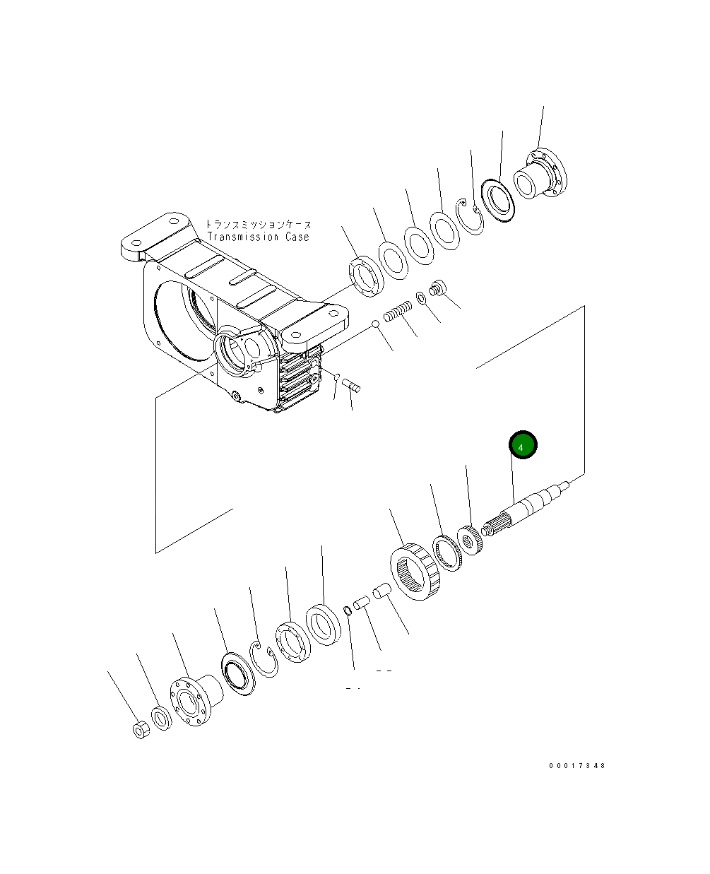 Вал 20K-14-31670 Komatsu