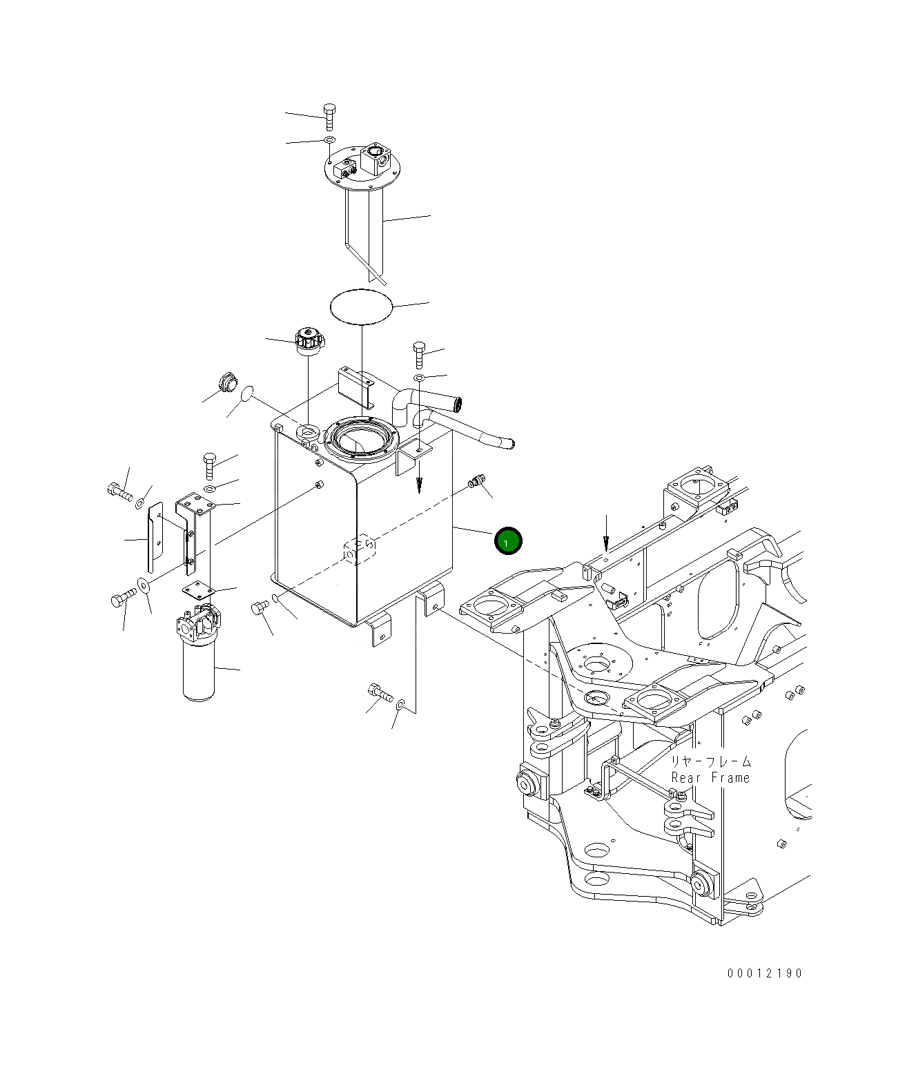 Бак 419-60-H5151 Komatsu