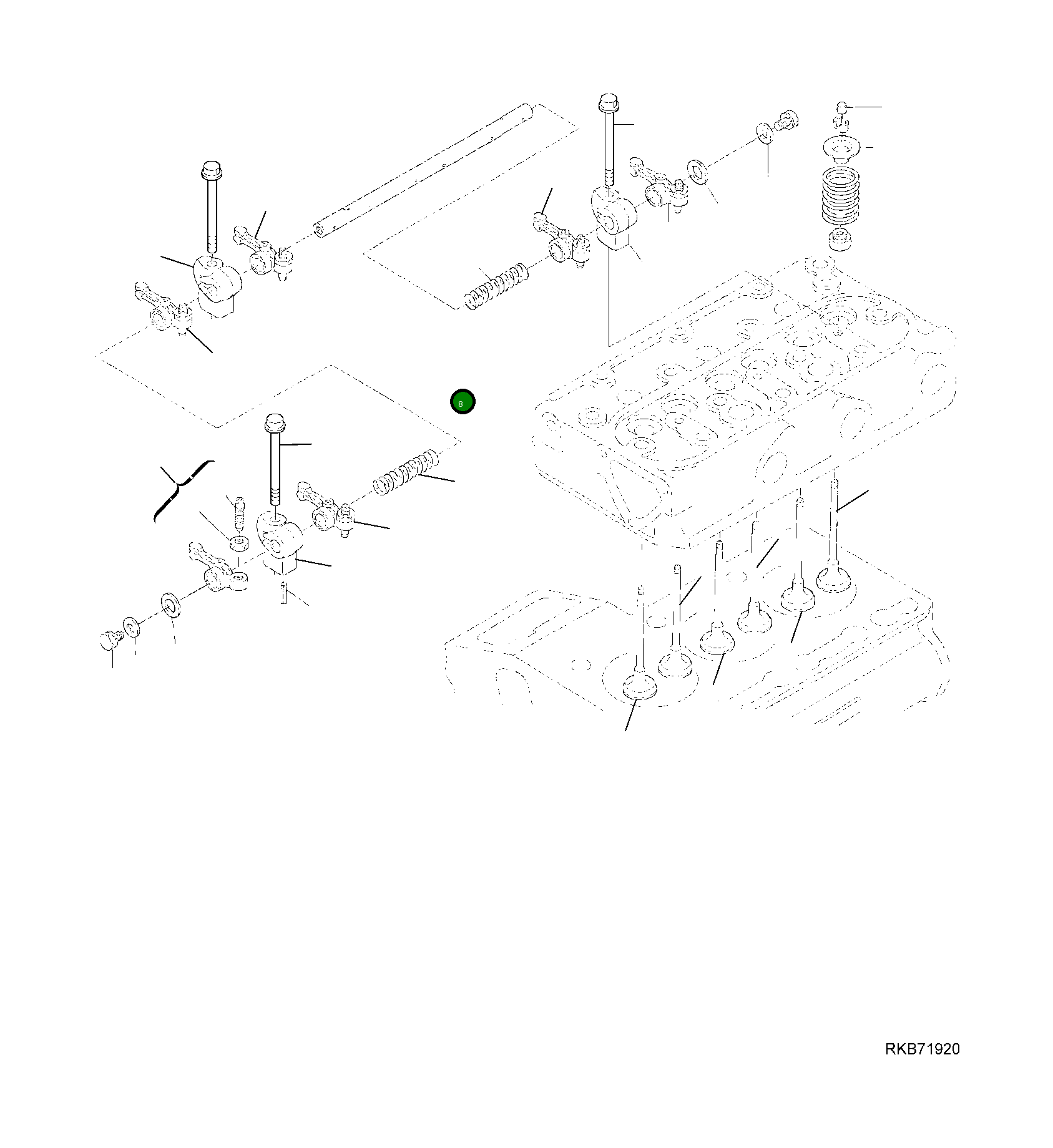 Вал KT15861-1426-4 Komatsu