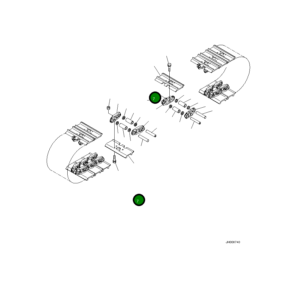 Башмак 21M-32-11251 Komatsu