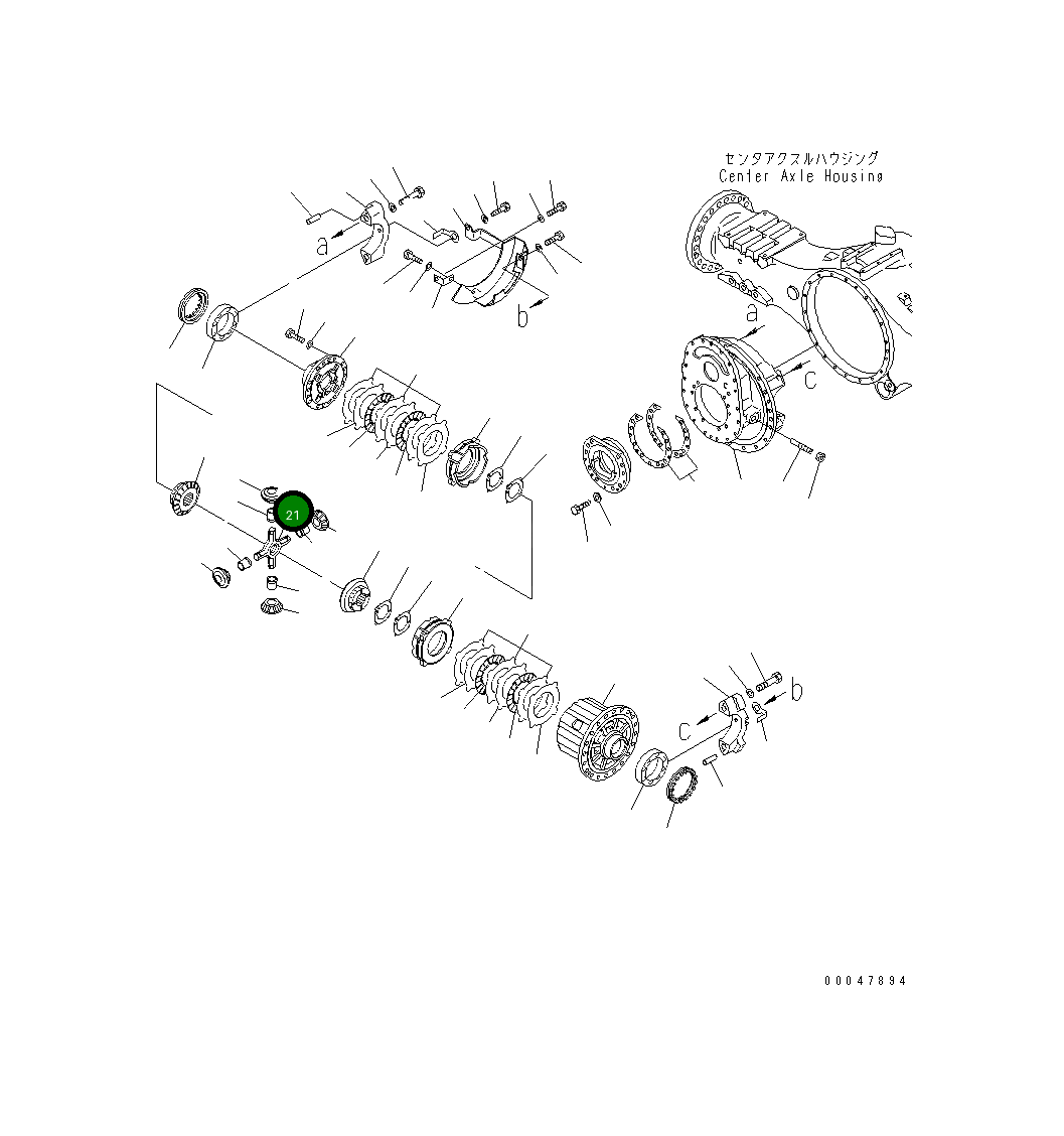 Вал 56D-22-27141 Komatsu