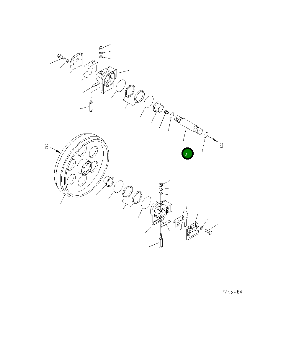 Вал 101-30-16220 Komatsu