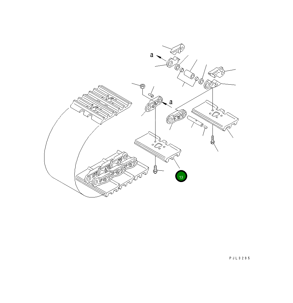Башмак 10G-32-19111 Komatsu