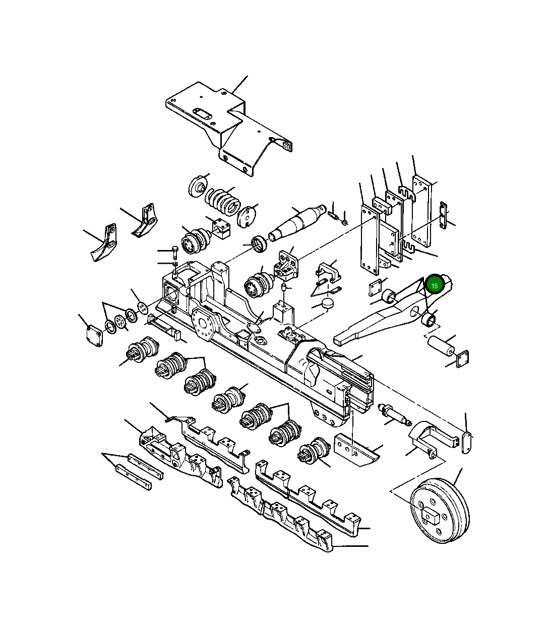 Балансирная штанга в сборе 728 091 C91 Komatsu