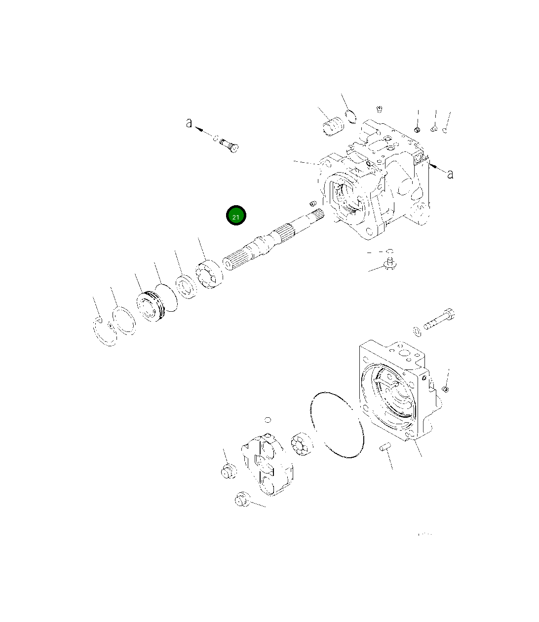 Вал 708-1W-42730 Komatsu
