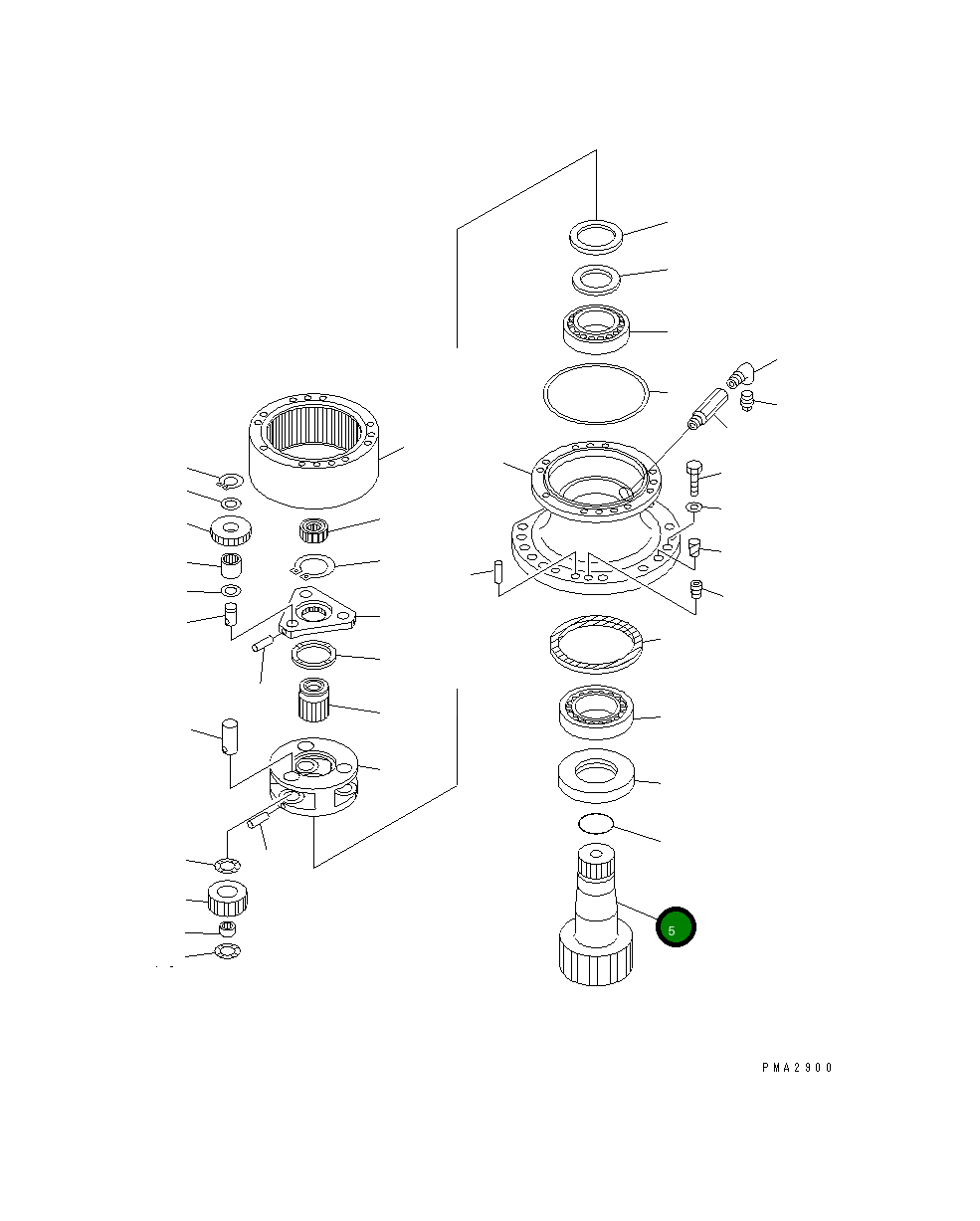 Вал 203-26-61220 Komatsu