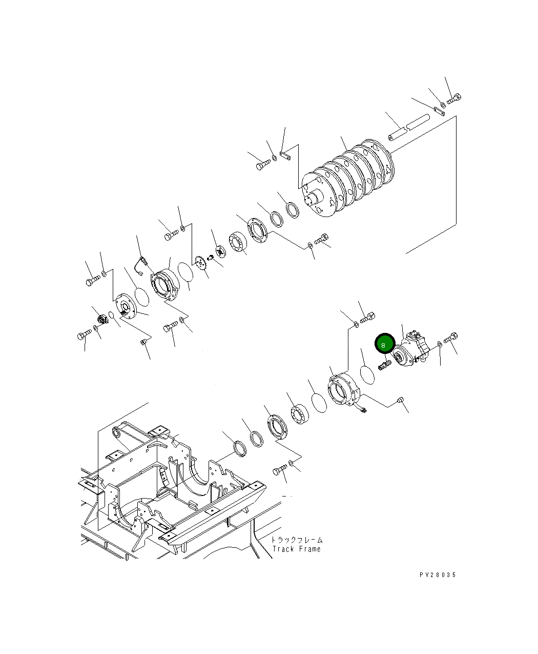 Вал 8298-70-1750 Komatsu