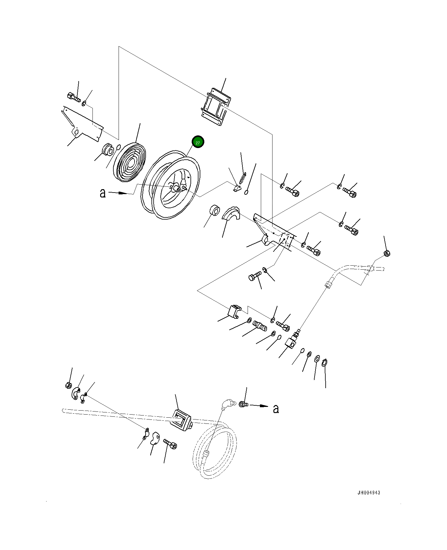 Барабан YU831089-2 Komatsu