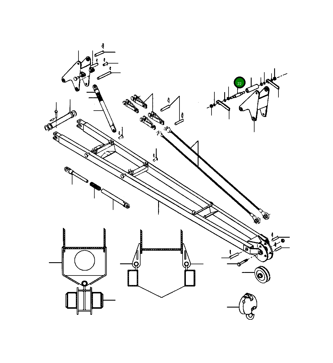 Вал 141 370 Komatsu