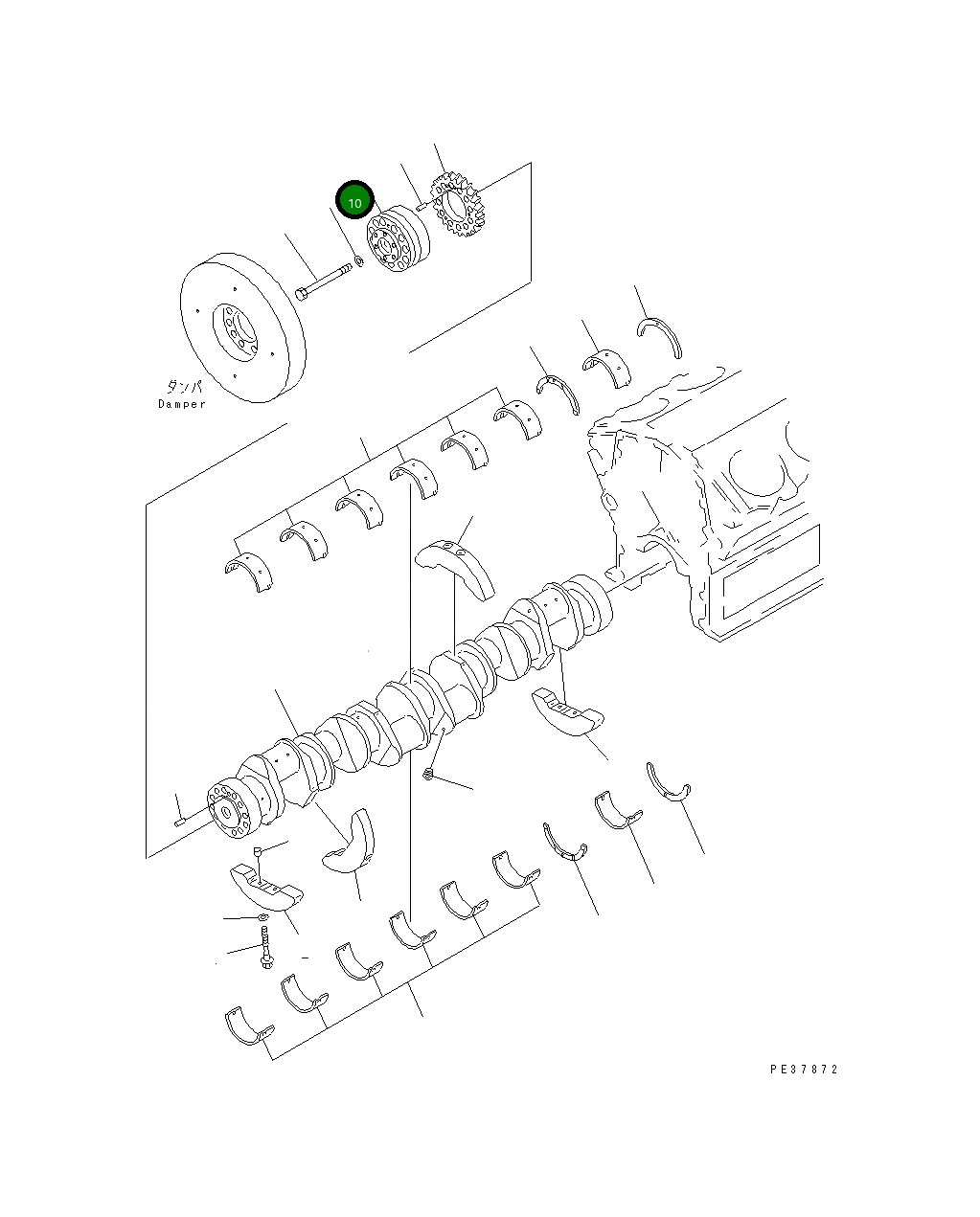 Вал 6166-31-1511 Komatsu