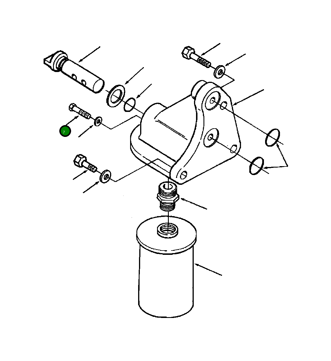Болт - M6-1.00 X 12 1240 482 H1 Komatsu