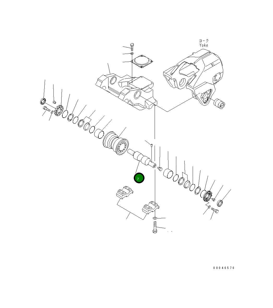 Вал 195-30-62730 Komatsu