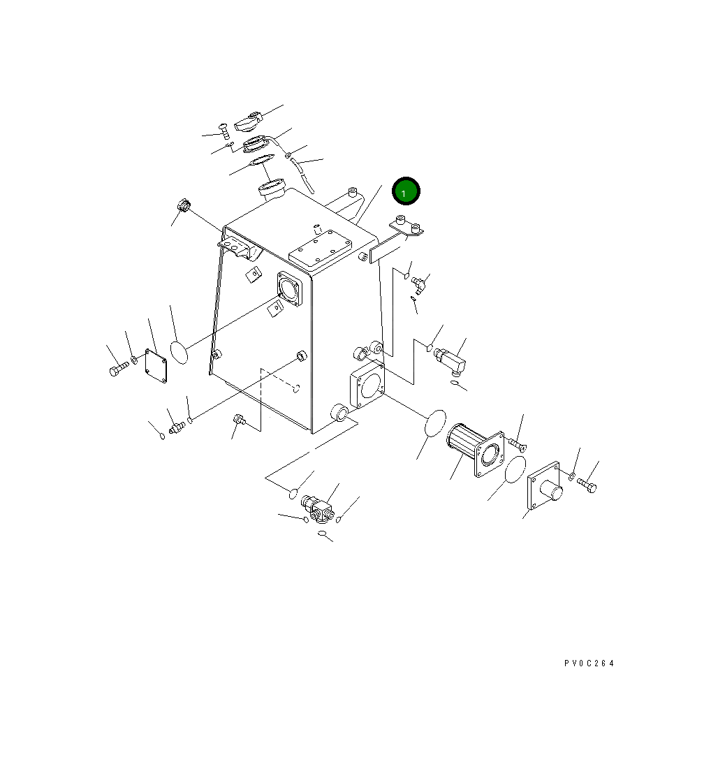 Бак 11Y-60-11113 Komatsu