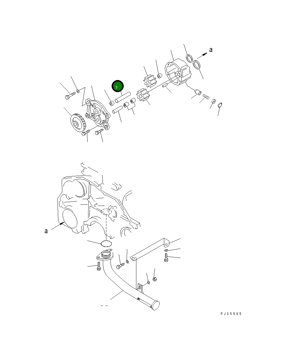 Вал 6151-51-1313 Komatsu