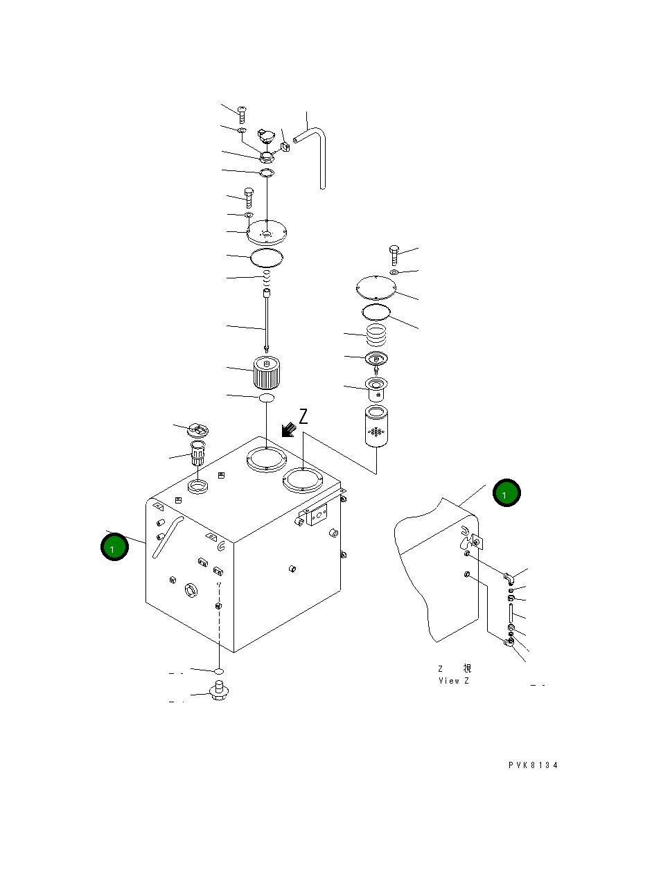 Бак 20E-04-K1515 Komatsu