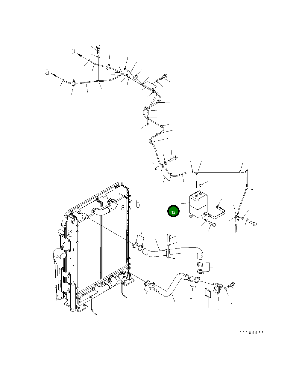 Бак 21N-03-31490 Komatsu
