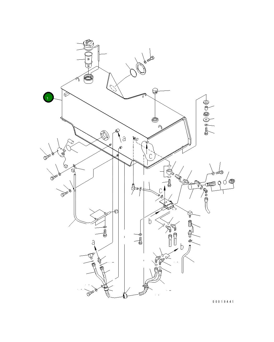 Бак 17A-04-22310 Komatsu