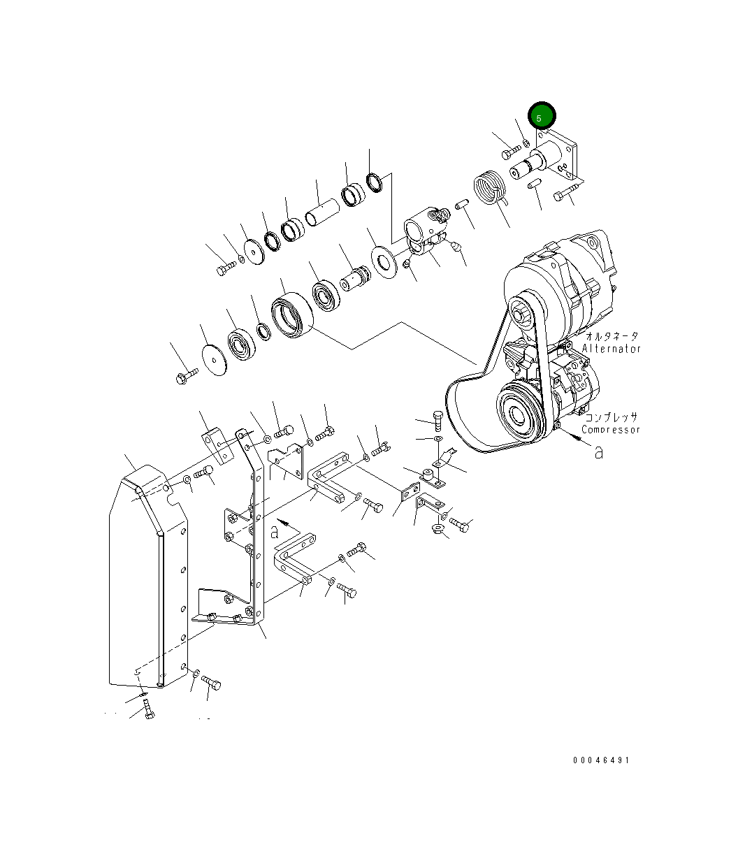 Вал 6245-81-6941 Komatsu