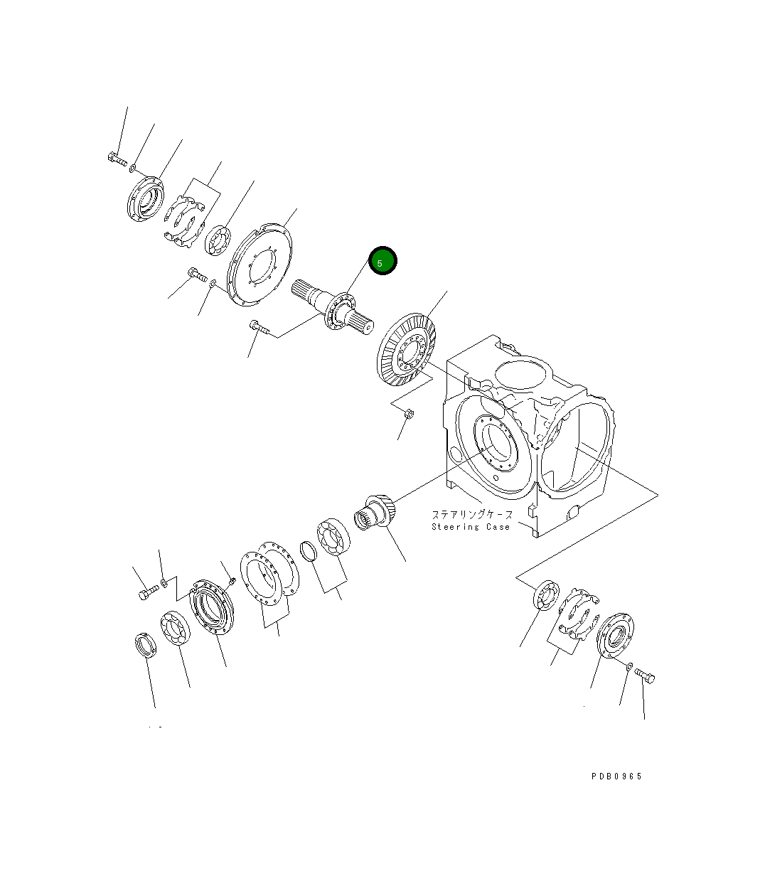 Вал 17A-22-15110 Komatsu