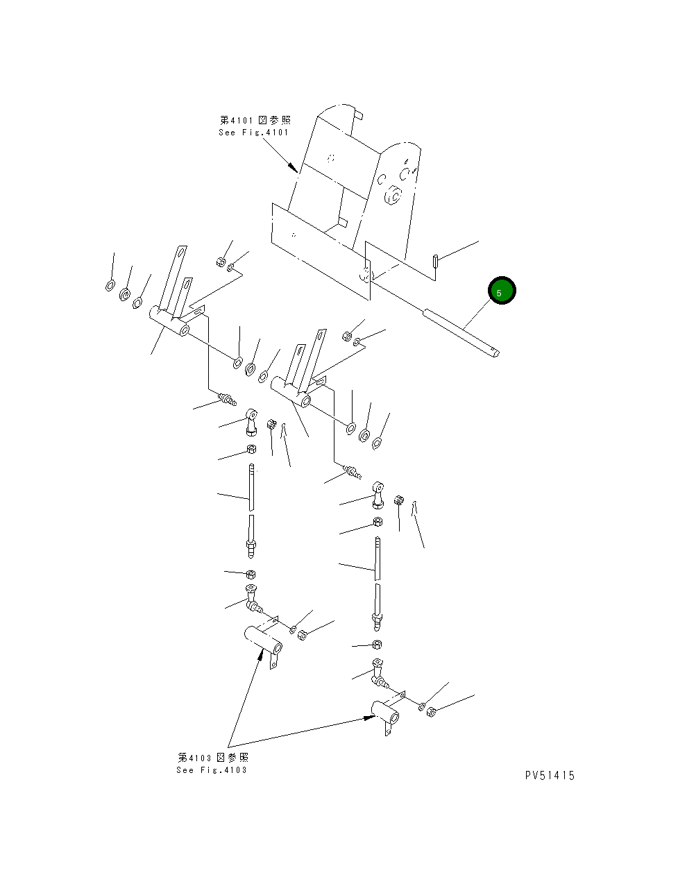 Вал 263-43-37230 Komatsu