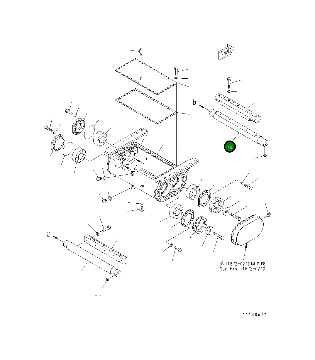 Вал 8295-72-2172 Komatsu