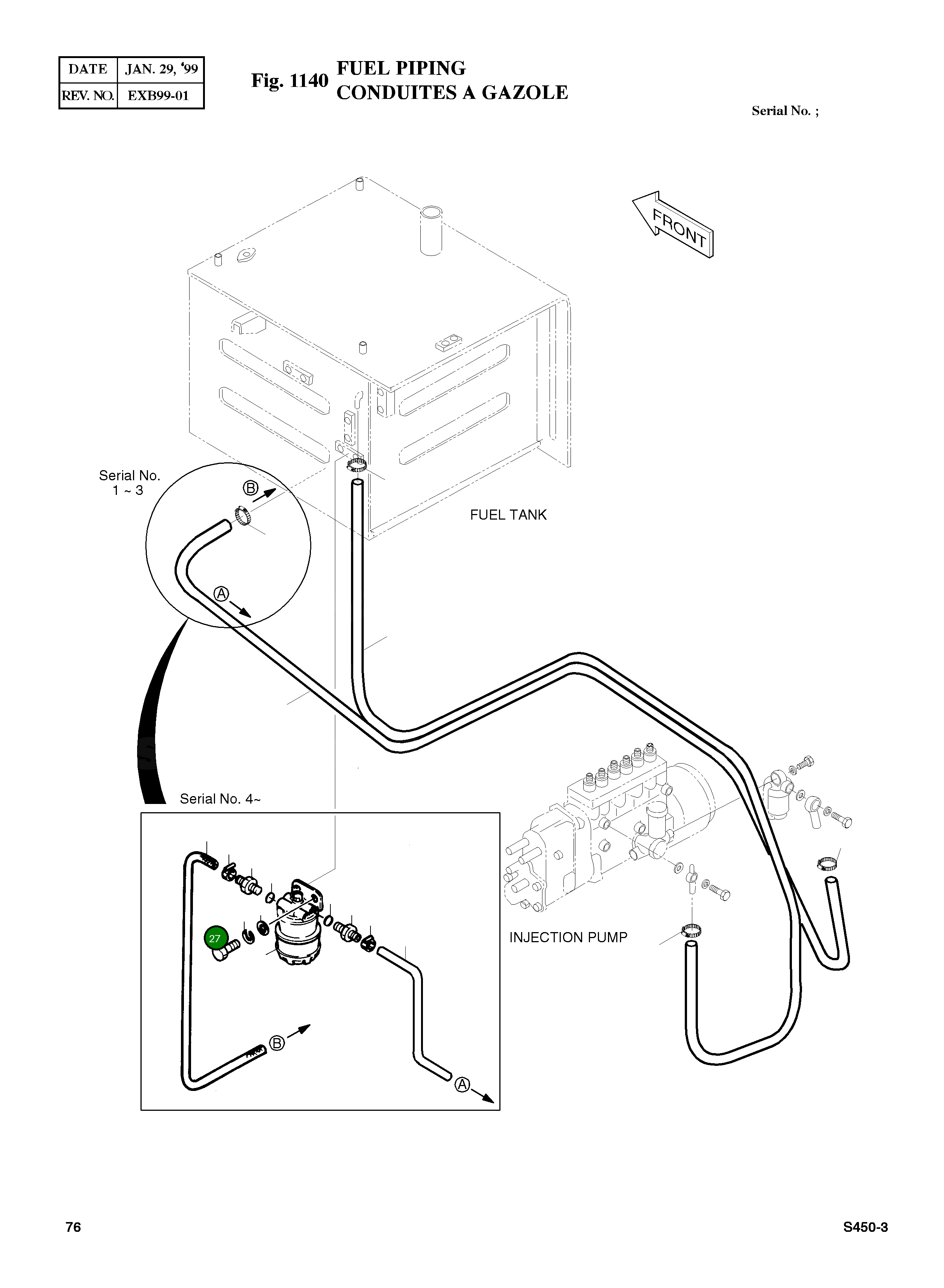 Болт M8X1.25X30 S0555953 Komatsu