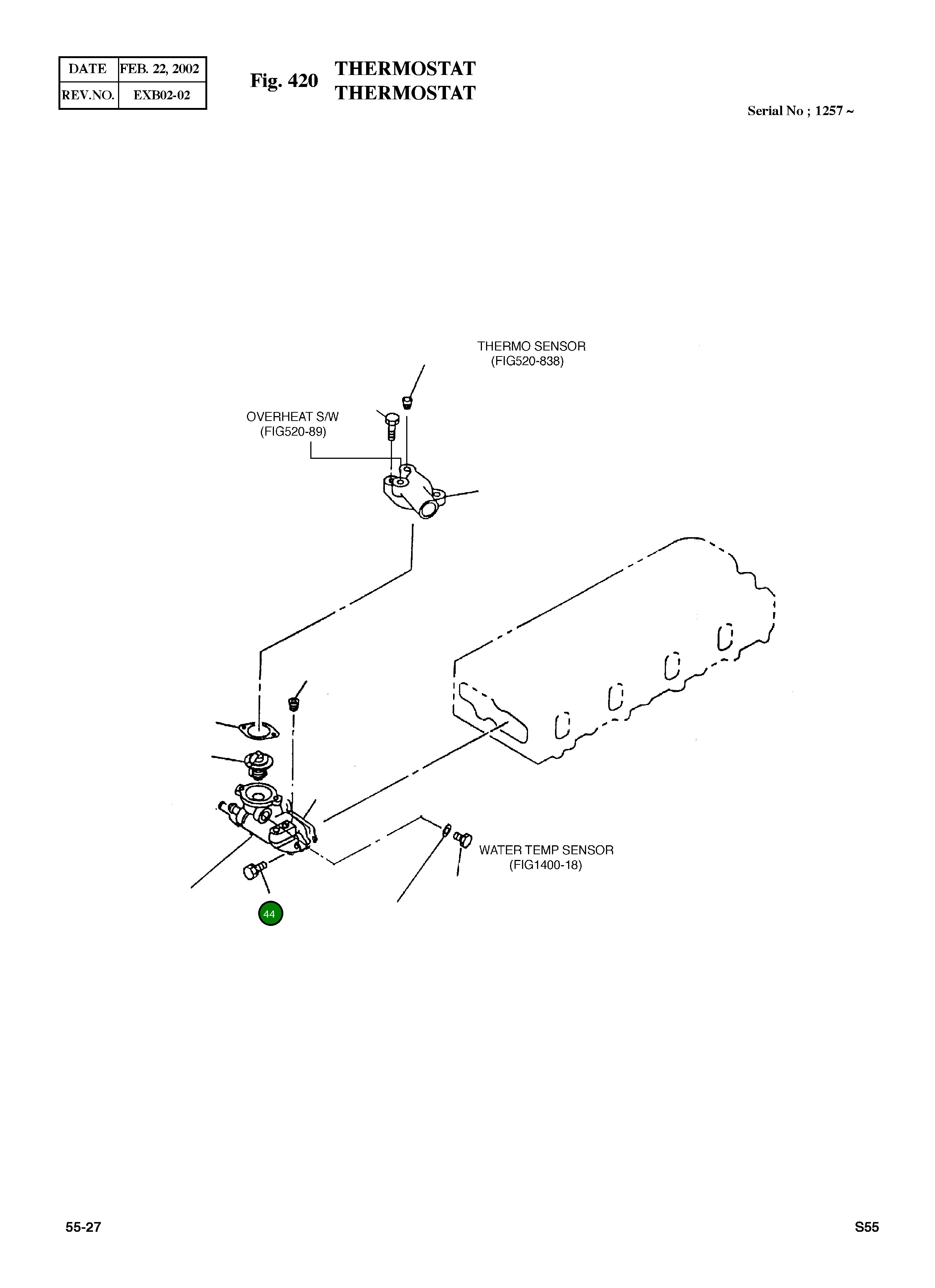 Болт M8X70 028080-8700 Komatsu