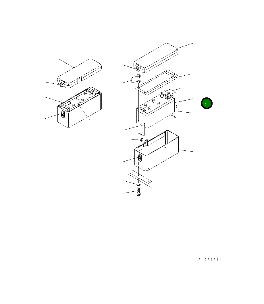 Аккумулятор (для Японии) 08000-00212 Komatsu