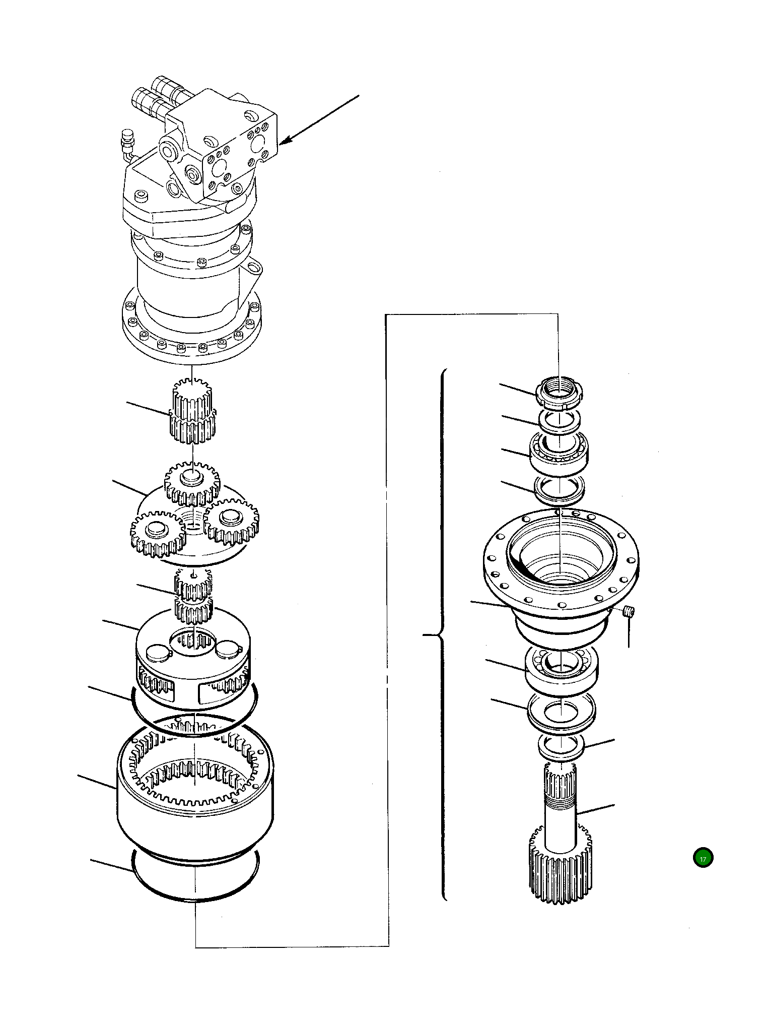 Вал 21D-60-16240 Komatsu