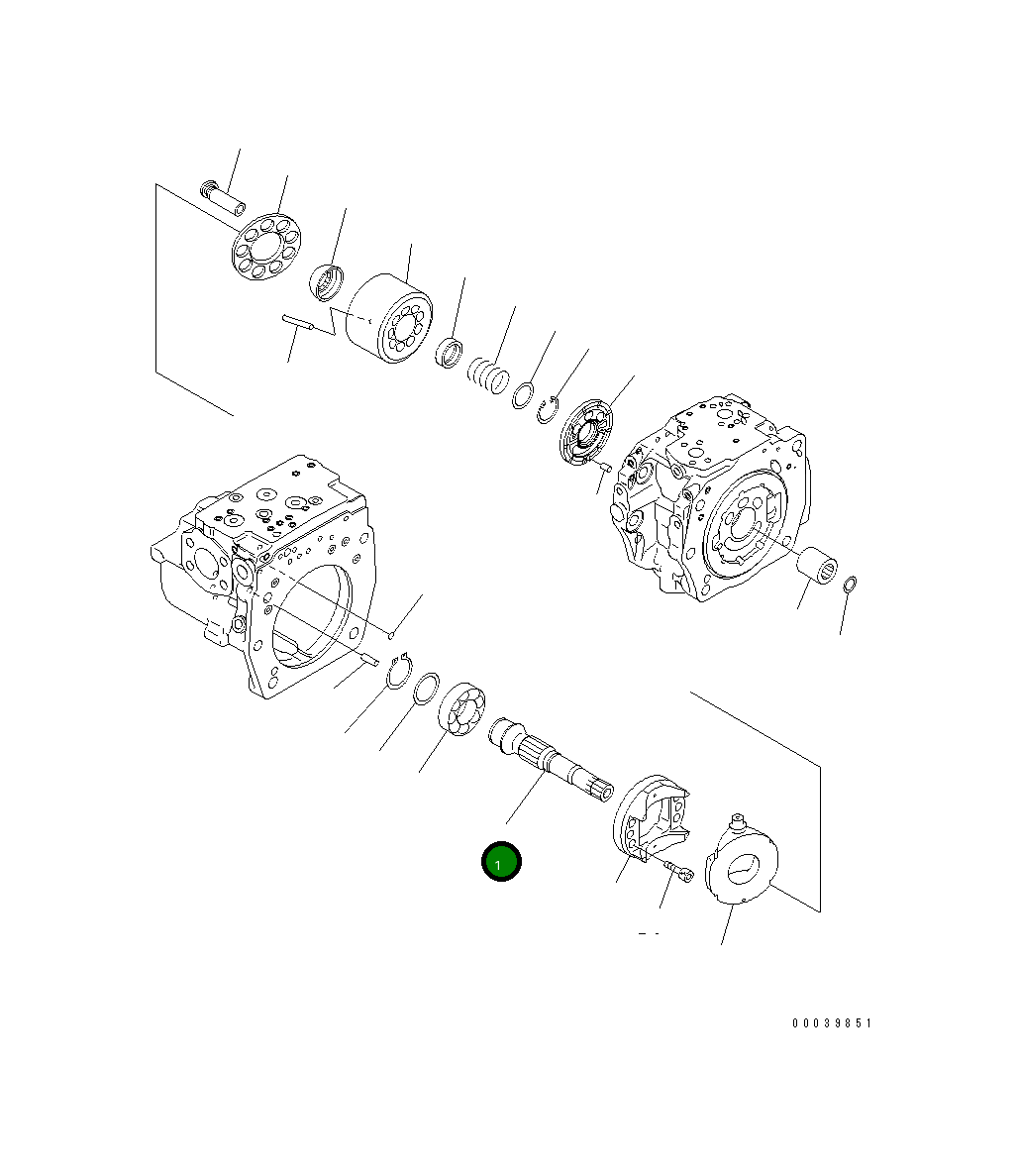 Вал 708-2H-32121 Komatsu
