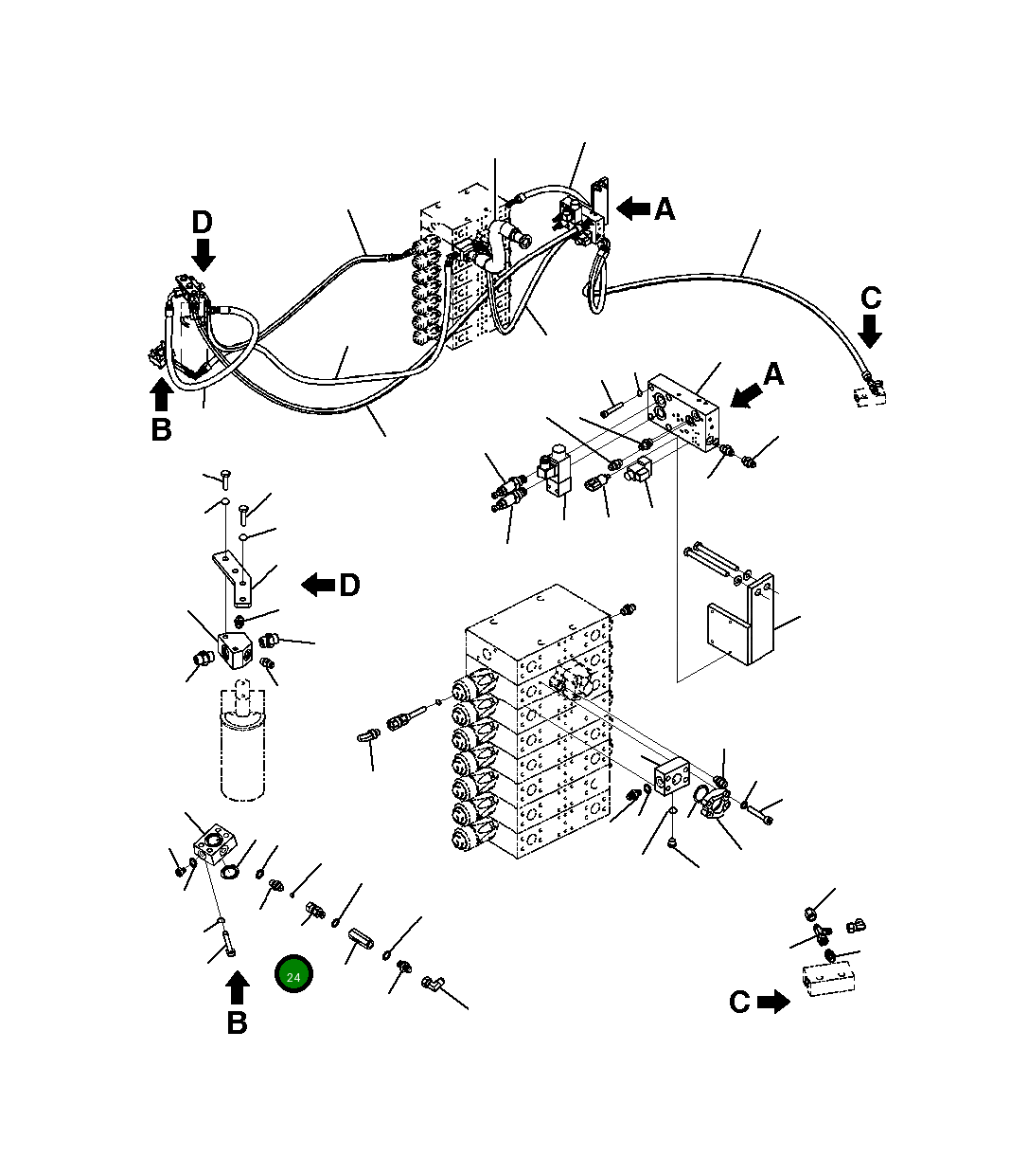 Адаптер FZ642559101 Komatsu