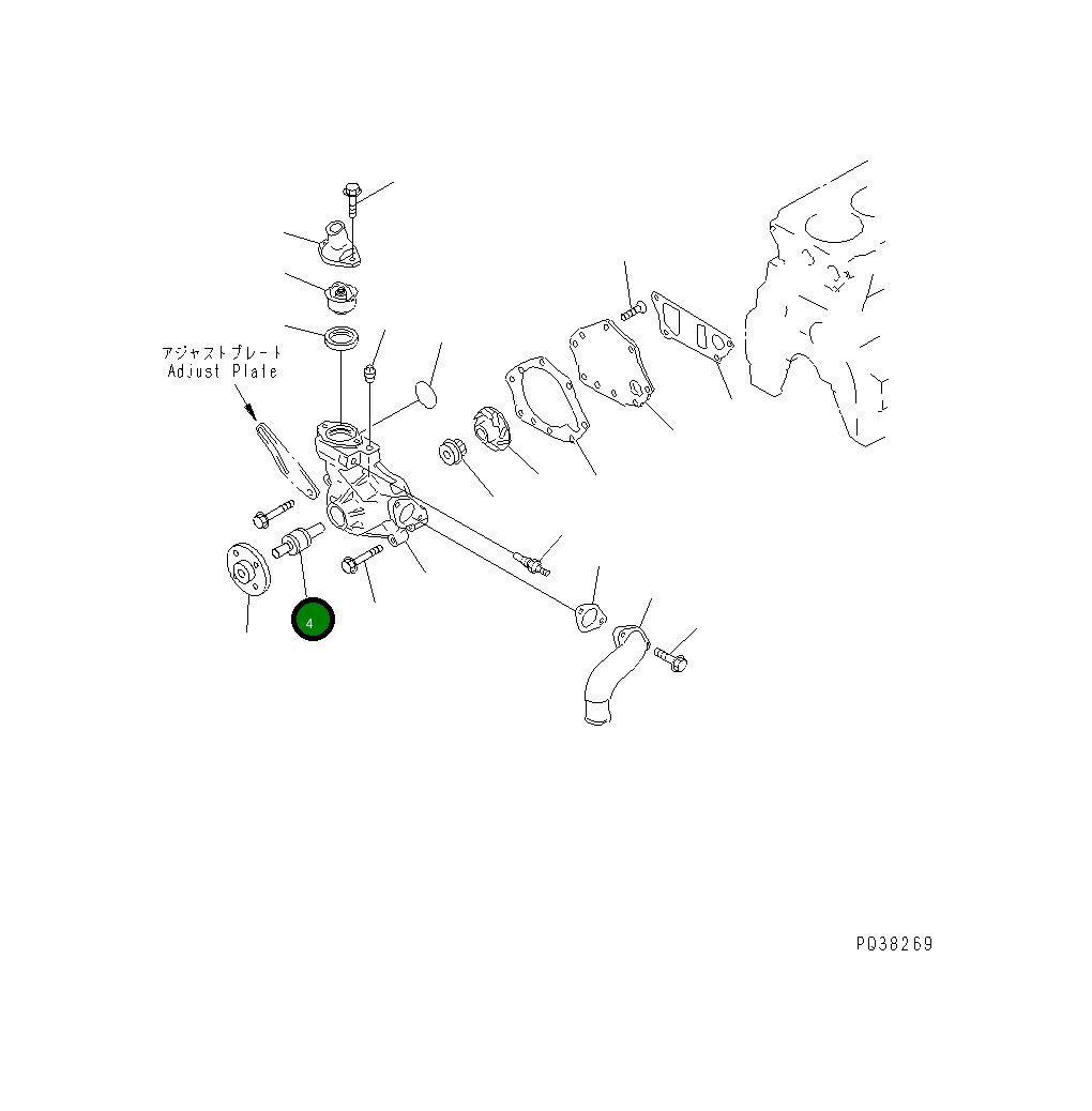 Вал 6206-61-1341 Komatsu