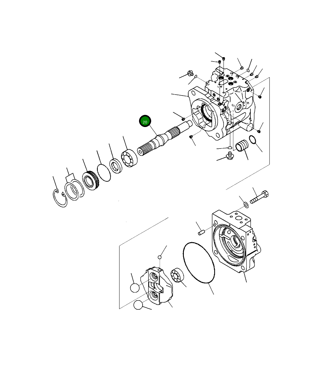 Вал 708-1W-42160 Komatsu