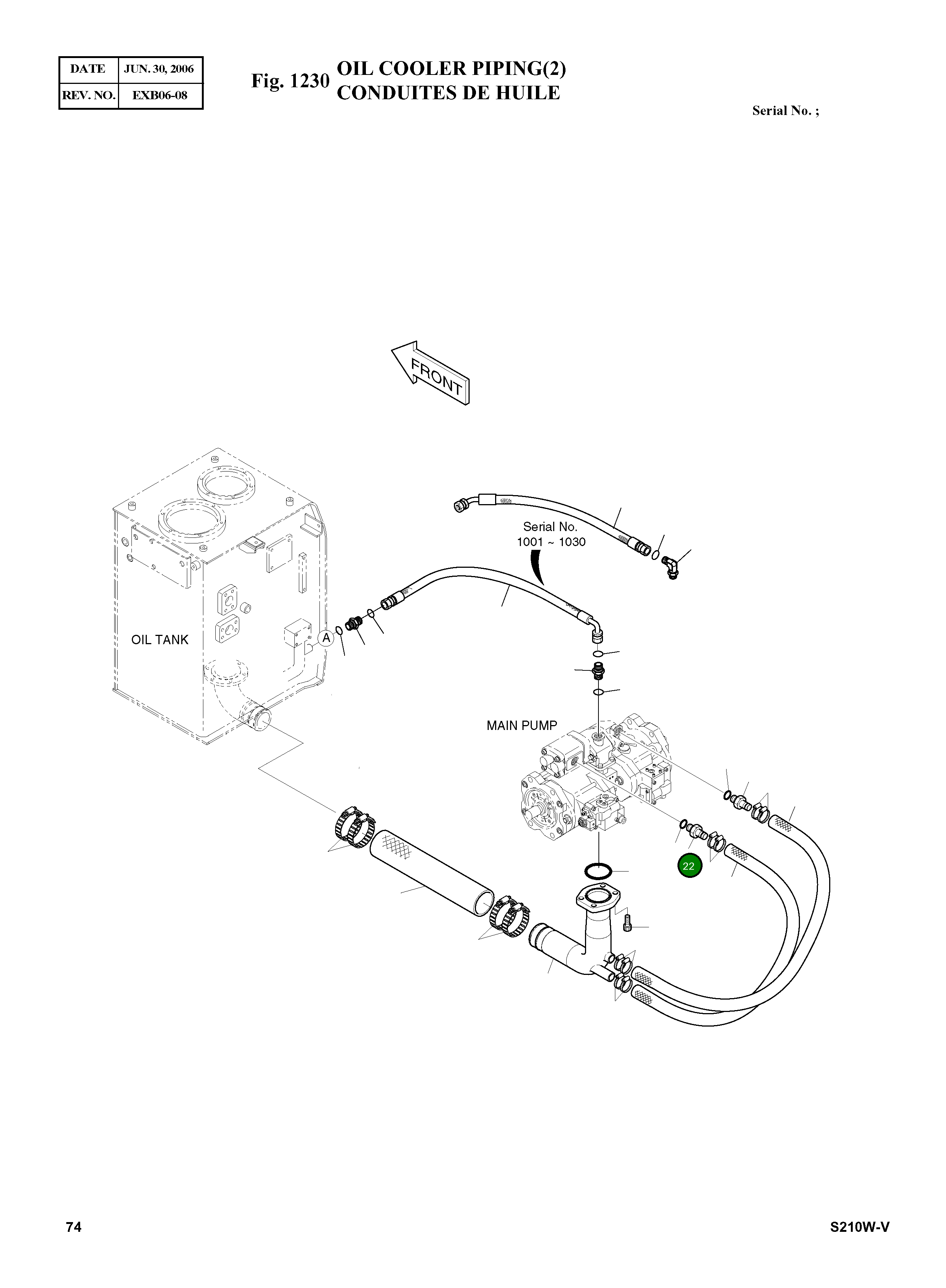 Адаптер PFO1-PF1 2181-2706 Komatsu