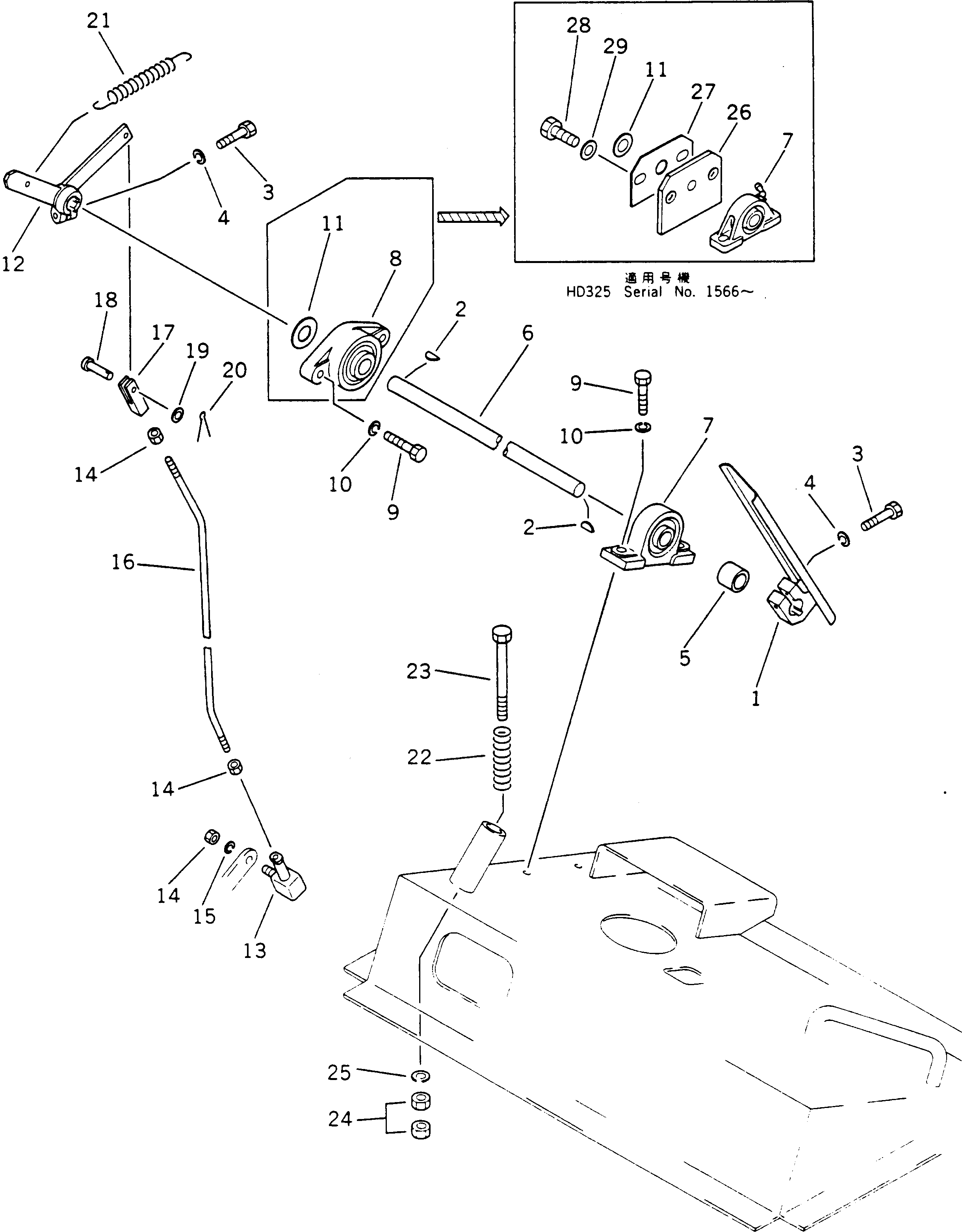 Вал 566-43-41121 Komatsu