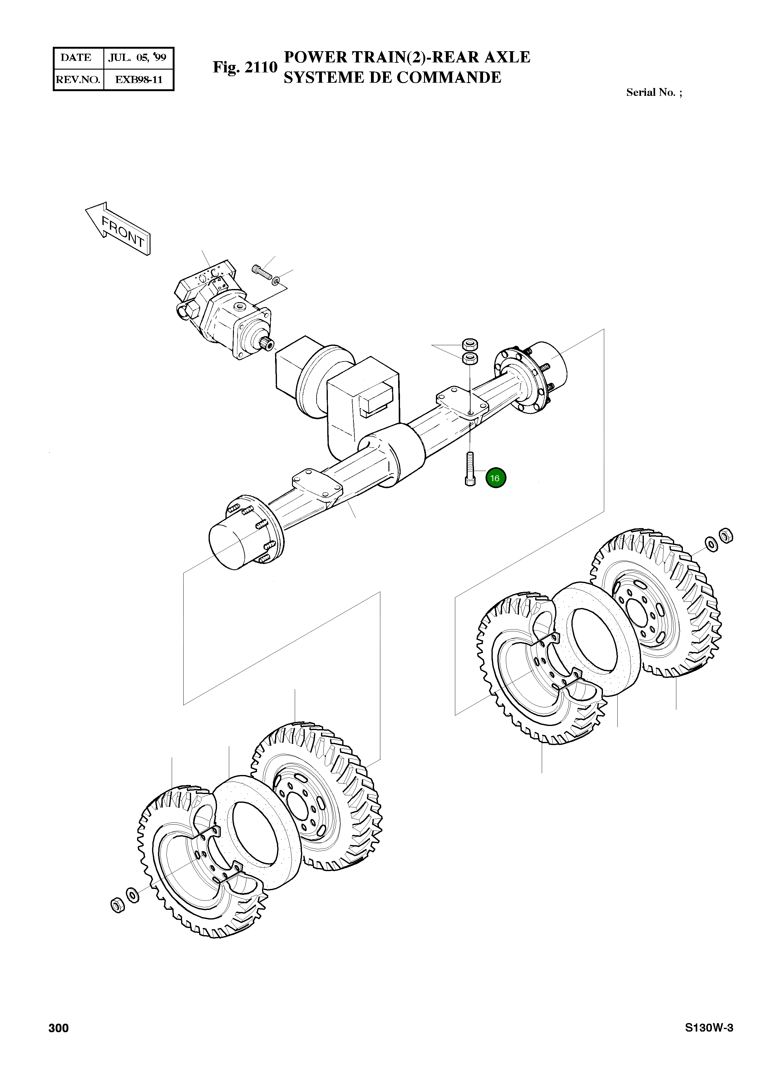 Болт M20X1.5X160 S0771761 Komatsu