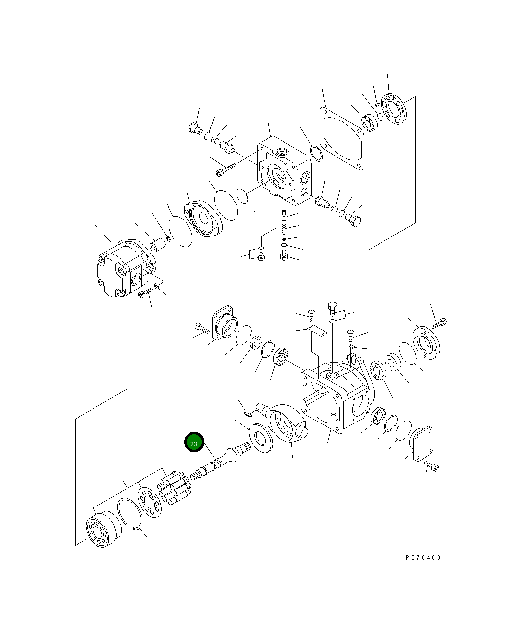 Вал 266-81-61670 Komatsu