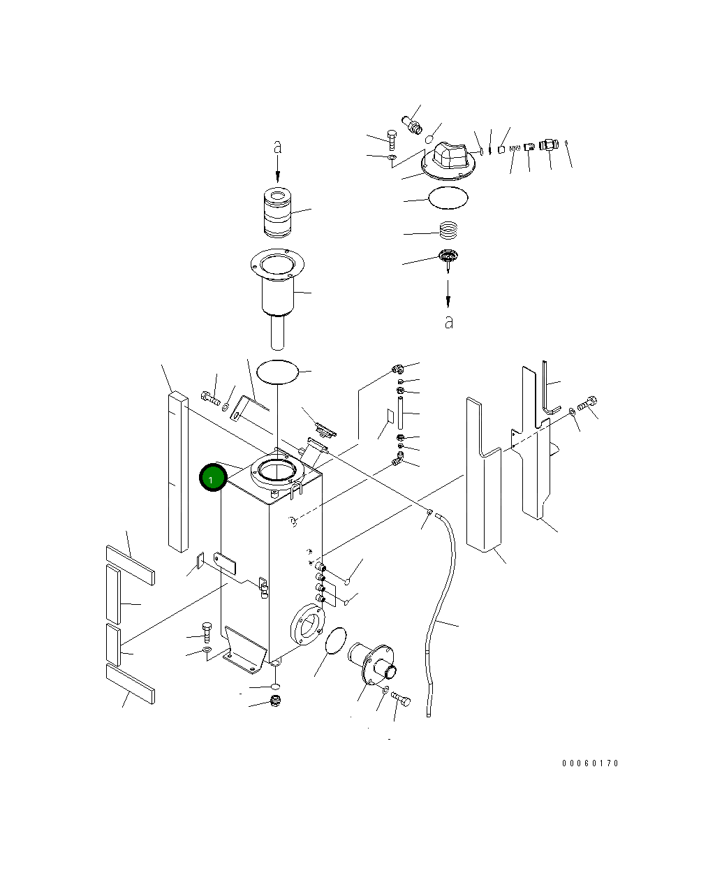 Бак 22K-60-22112 Komatsu
