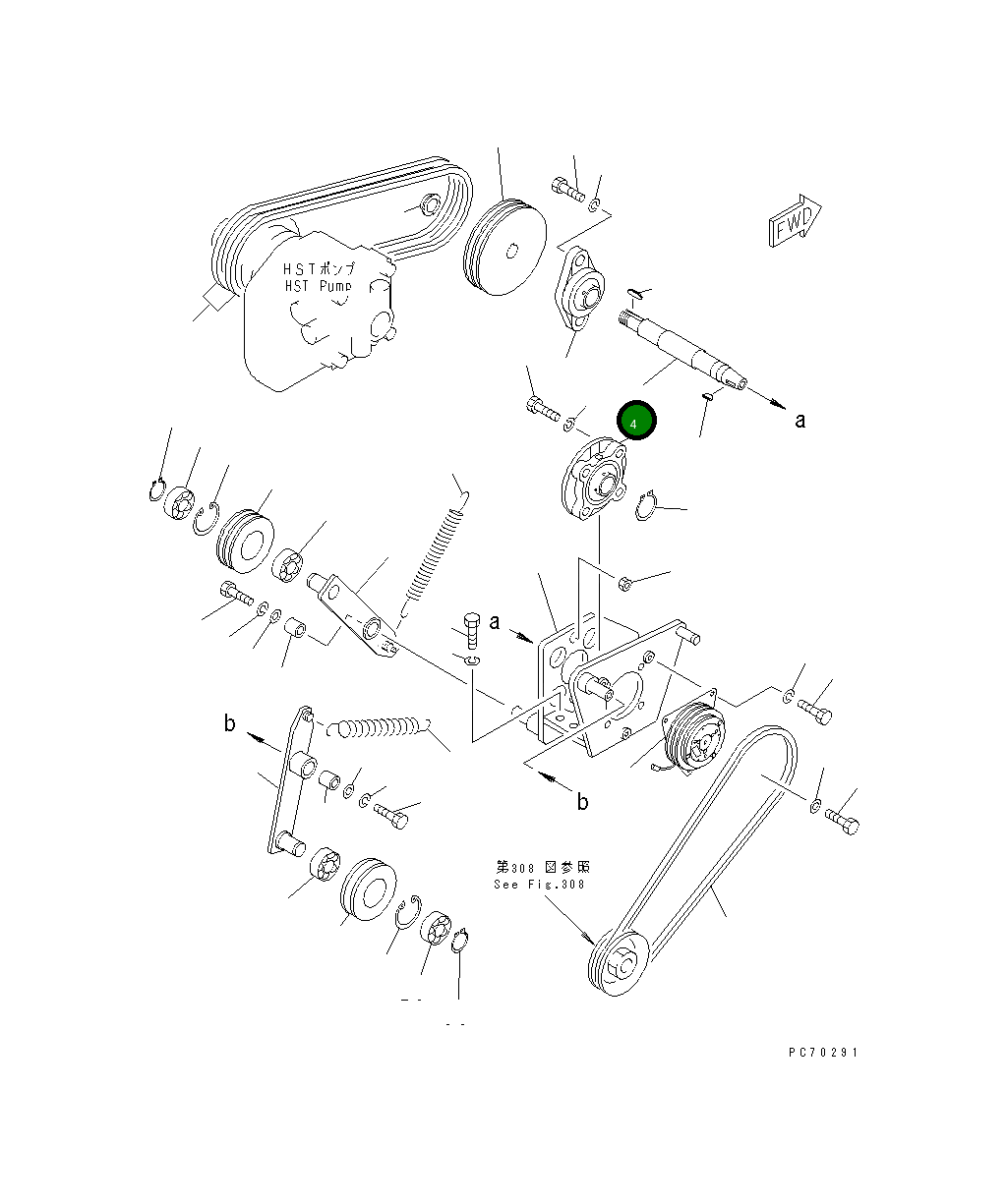 Вал 2692-3-44710 Komatsu