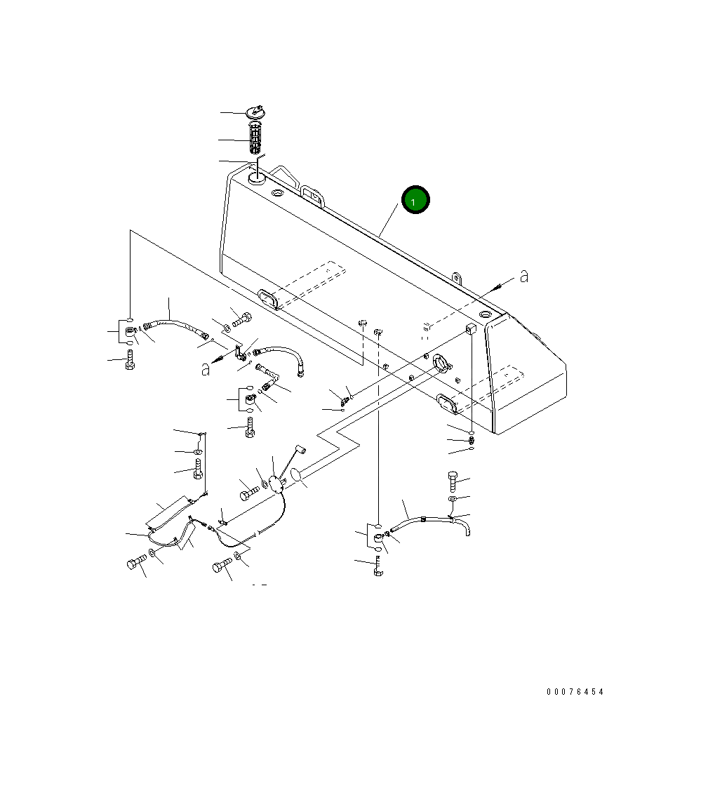 Бак 195-04-42620 Komatsu