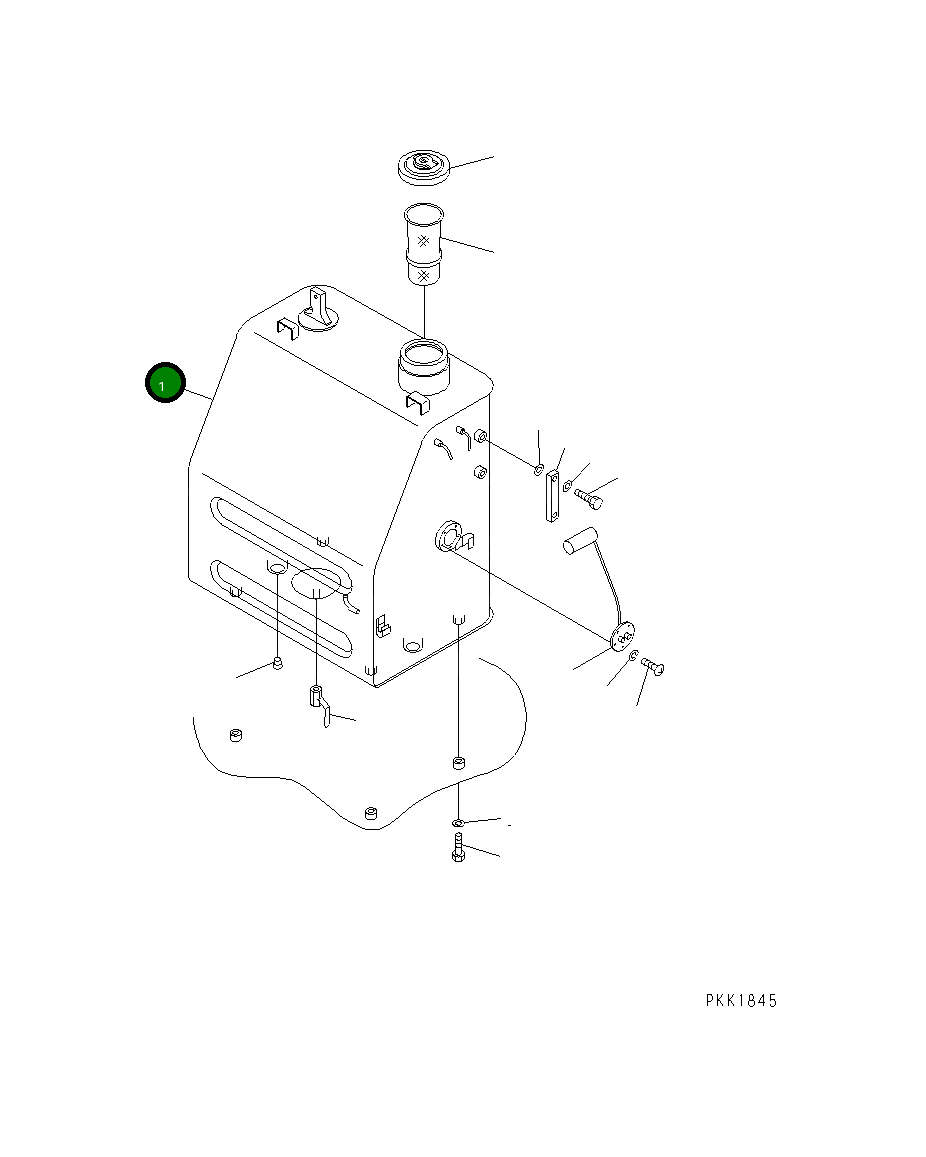 Бак 201-04-71123 Komatsu